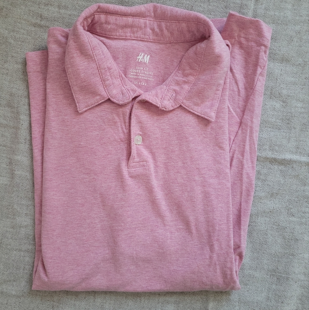 H&M Pink Polo Shirt